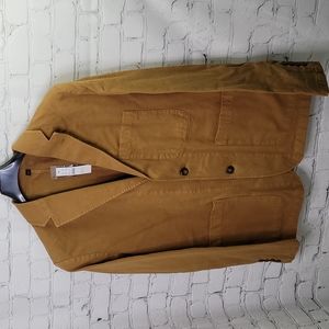 NWT J. Crew garment-dyed cotton-linen blend chino suit jacket